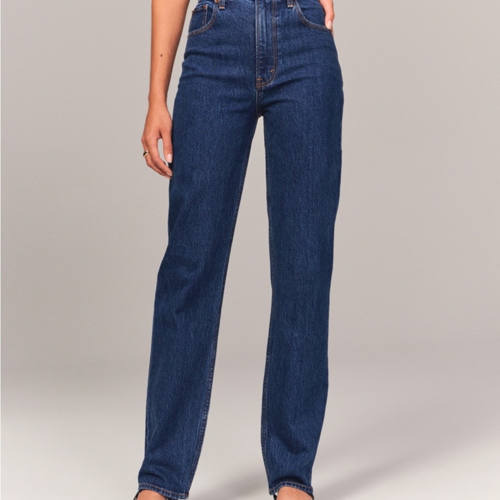 Abercrombie ultra high rise 90 straight jeans